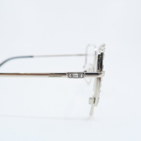 Paul Vosheront PV 625 C2 23K Gold Plated Silver & Crystals New Women Eyeglasses. - Picture 7 of 11
